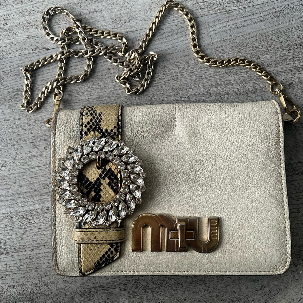 Miu Miu crystal crossbody bag